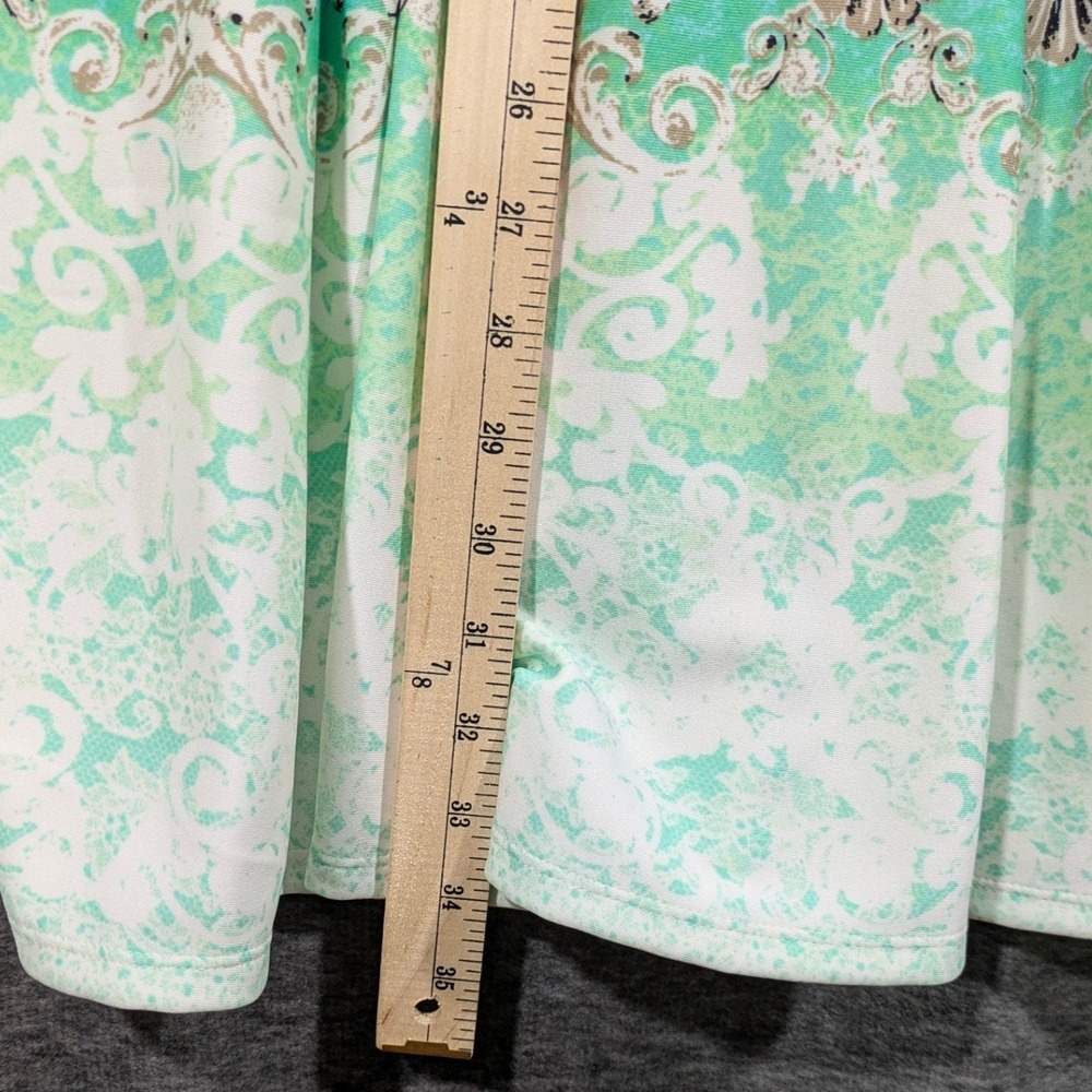 Danny and Nicole Blue Ombre Paisley Sleeveless Fit Flare Dress Size 10 - Picture 5 of 10